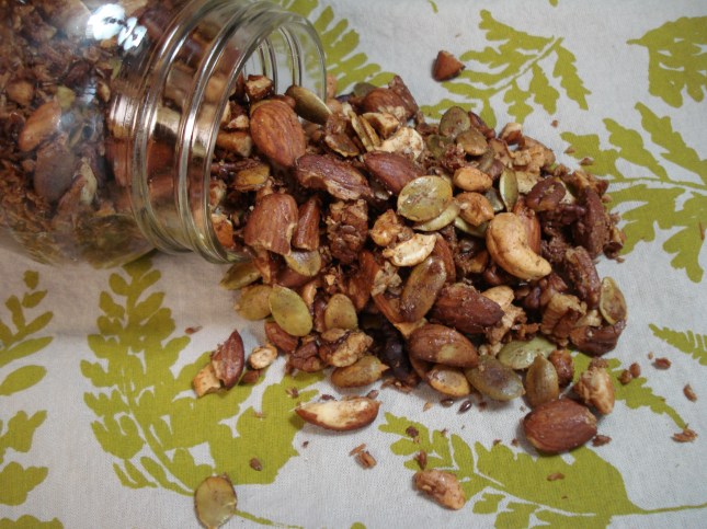Grain-Free Granola in a mason jar
